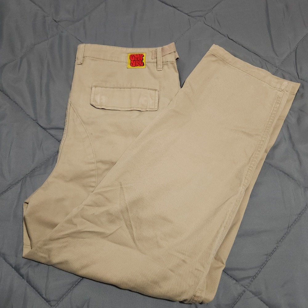 Empyre Cargo Pants Mens 32 Baggy Wide Leg Skate Y2K Button Fly Utility Read Size